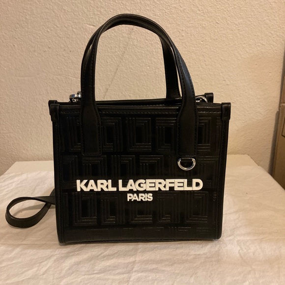 Karl Lagerfeld Black Satchel Bag - Picture 2 of 11